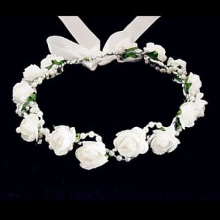 Lovely Foam/ Paper Flower Wedding Flower Girl Wreath/ Headpiece