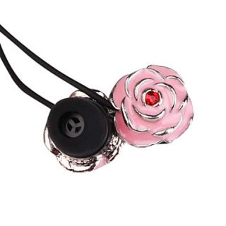 3.5mm Stereo High quality Rose Fashion In ear /MP4 Headphone (Pink)