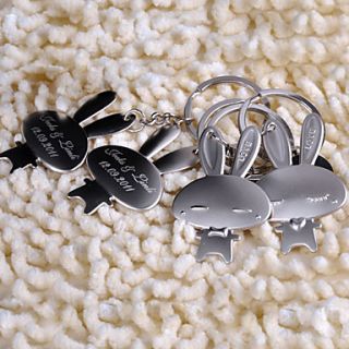 Personalized Key Ring   Cartoon Rabbit (set of 6 pairs)