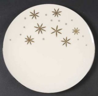 Lenox China Alaris Luncheon Plate, Fine China Dinnerware   Gold&Gray Stars,Coupe