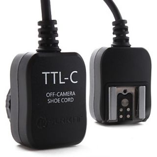E TTL FLASH Off Camera Cord for Canon 430EX, 580EX II and 380EX (Black)