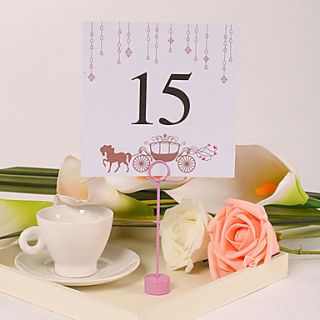 Square Table Number Card – Horse drawn Carriage (Set of 10)
