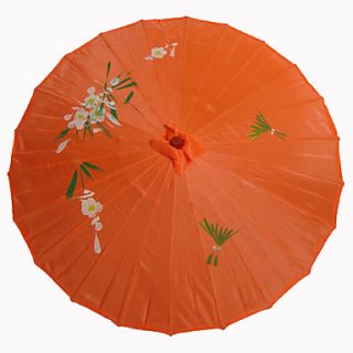 Orange Silk Parasol