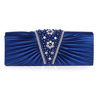 Satin With Imitation Pearl Clutch/Evening Bag (More Colors)