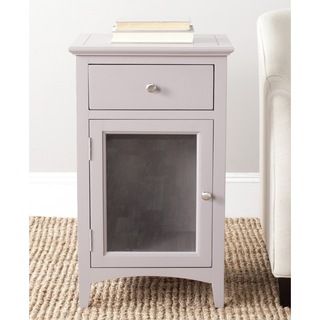 Ziva Grey Overcast End Table (Grey overcastMaterials Pine woodDimensions 30.1 inches high x 17.9 inches wide x 15 inches deepThis product will ship to you in 1 box.Furniture arrives fully assembled )