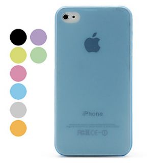 0.2mm Slim Frosted Protective Case for iPhone 4 and 4S (Assorted Colors)