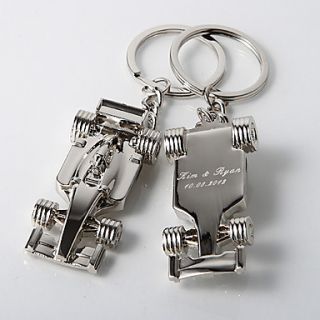 Personalized Racecar Key Ring (Set of 4)