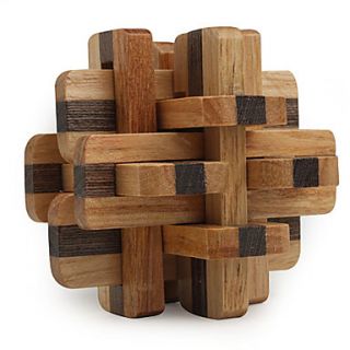 Wooden IQ Brain Teasr 12 piece Lock IQ Puzzle Magic Cube