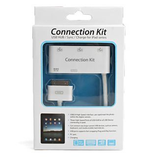 3 Port USB Hub/Camera Connection Kit/Sync/Charger for iPad, iPad 2 and The new iPad