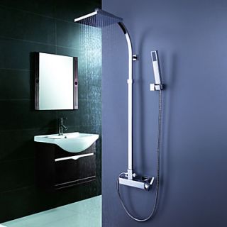 Contemporary Tub Shower Faucet with 8 inch Shower Head Hand Shower