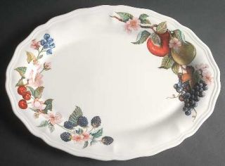 Lenox China Spring Harvest 16 Oval Serving Platter, Fine China Dinnerware   Fru