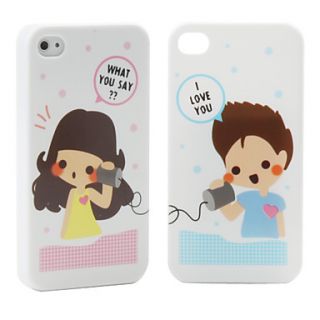 Twin Pack Protective Hard Back Case for iPhone 4 (Calling)
