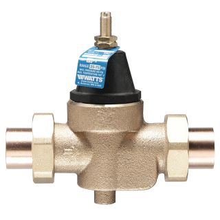 Watts 1 LFN45BM1DUS Valve, 1 Pressure Reducing NPT Sweat Female Inlet x NPT Female Outlet w/Stainer Lead Free
