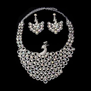 Two Piece Ladies Necklace and Earrings Jewelry Set (50 cm)