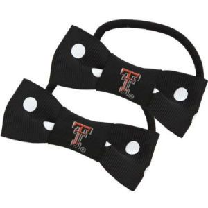 Texas Tech Red Raiders Little Earth Bow Pigtail Holders
