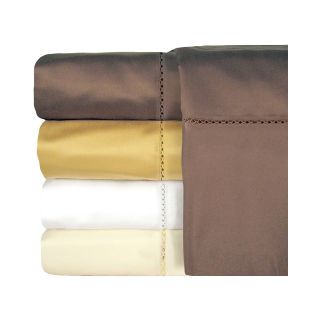 Veratex 800tc Egyptian Cotton Sateen Embroidered Bella Sheet Set, Espresso