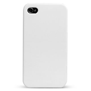 Ultra Thin Rubber Matte Hard Case Cover for iPhone 4 and 4S (White)