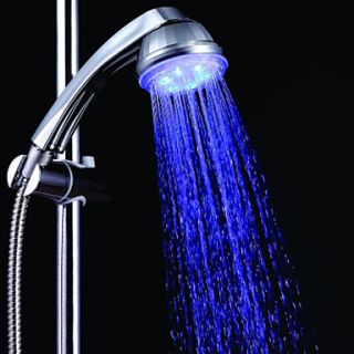 A Grade ABS Antislip Round Color Changing LED Handheld Shower head