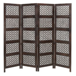 Four Panel Room Divider Multicolor   34010