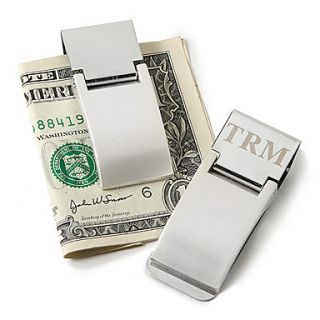 Personalized Silver Metal Money Clip