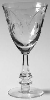 Tiffin Franciscan Ming Wine Glass   Stem #17477, Cut