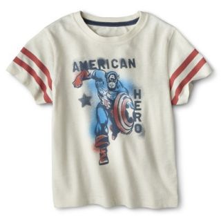Captain America Infant Toddler Boys Short Sleeve Tee   Cove Point Cream 12 M