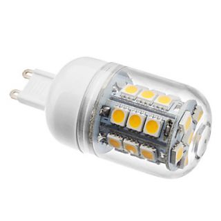 G9 3.5W 27x5050 SMD 300LM 2800 3200K Warm White Light LED Corn Bulb (230V)