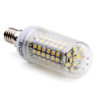 E14 5W 96x3528 SMD 250 300LM 2800 3300K Warm White Light LED Corn Bulb (220 240V)