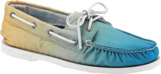 Mens Sperry Top Sider A/O 2 Eye Ombre   Blue Canvas Sailing Shoes