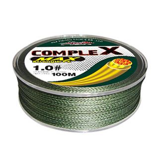 Complex PE Braided Line 100m (Dark Green)