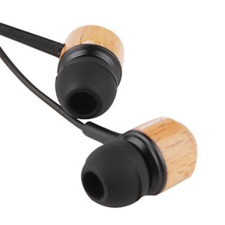 3.5mm Stereo Wooden In ear Headphones