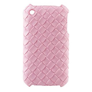 Knit Argyle Pattern Hard Case for iPhone 3G and 3GS (Pink)