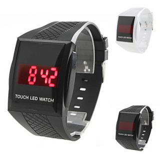 Unisex Touch Screen Rubber Digital LED Wrist Watch (Assorted Colors)