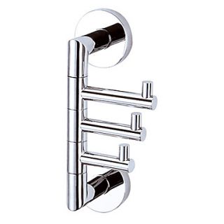Bathroom Accessories Movable Stainless Steel Robe Hook