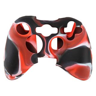 Protective Dual Color Silicone Case for Xbox 360 Controller (Black and Red)