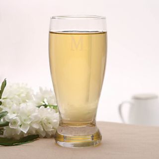 Personalized Initial Beer Glasses