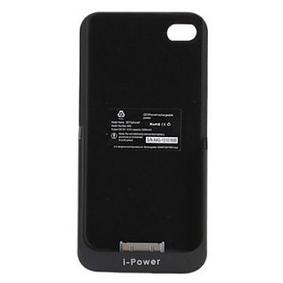External Battery Power Pack with Back Cover for iPhone 4 4s (2200 mAh)