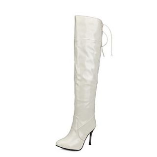 Patent Leather Stiletto Heel Closed Toe Knee High Boots Party / Evening Shoes (More Colors)