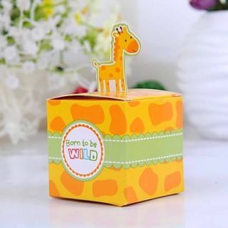 Cute Giraffe Baby Shower Favor Box (Set of 12)