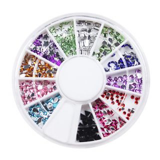 Colorful Jewel Style Nail Act Nail Decorations