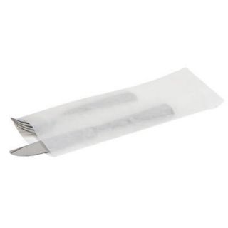 Bagcraft Papercon Silverware Bags, 10d X 2 1/4w, White