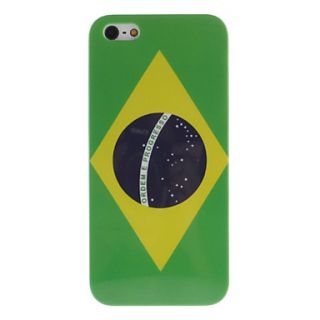 Brazilian Flag Pattern Hard Case for iPhone 5