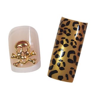 Halloween Style 1pcs 3D Metal Nail Decorations (Golden)