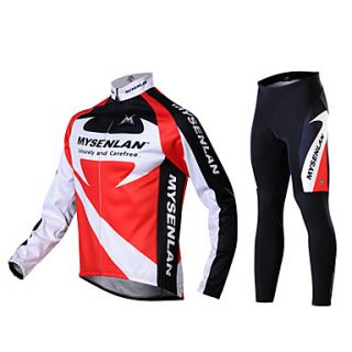MYSENLAN Mens Fall and Winter Style Cycling Suits with Dual Side Fleece