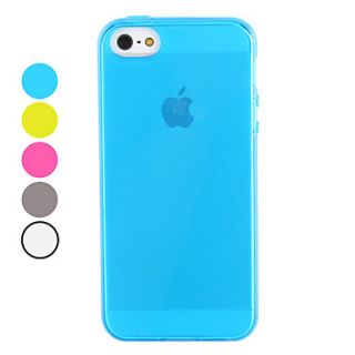 Light Surface Transparent TPU Soft Case for iPhone 5/5S (Assorted Colors)