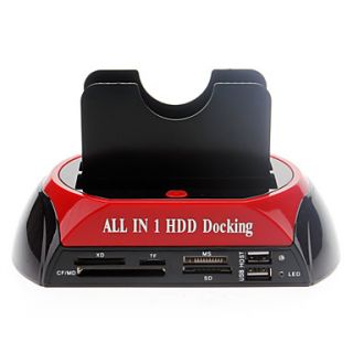 All in 1 2.5 3.5 IDE/SATA/Esata HDD Docking with Card Reader