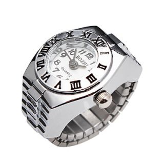 Unique Alloy Adjustable Round Ring Watch