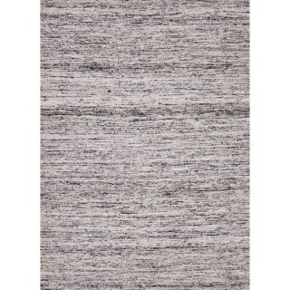Flat Weave Solid Gray/ Black Rug (2 X 3)