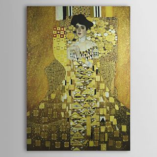 Mrs. Adele Bloch Bauer,1907 by Gustav Klimt Museum Quality with Gold Foil