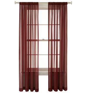 ROYAL VELVET Lantana Rod Pocket Curtain Panel, Red
